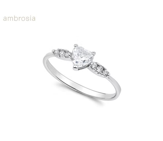 Anillo Ambrosia Mujer DEA DI LUCE in Oro blanco Zircone AAZ 146 - AAZ 146